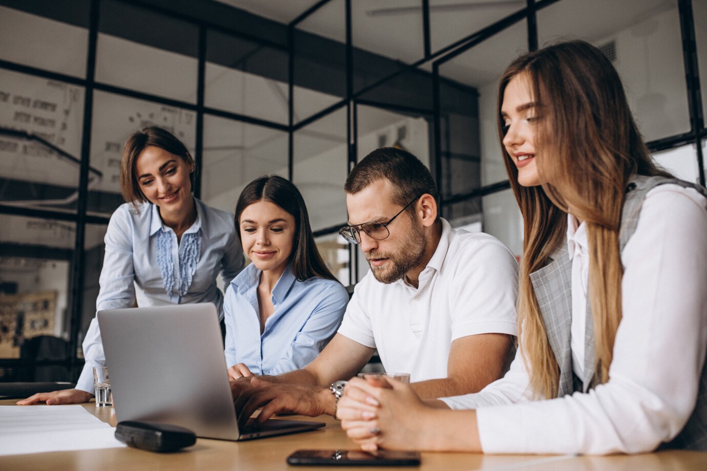 Group of people working
